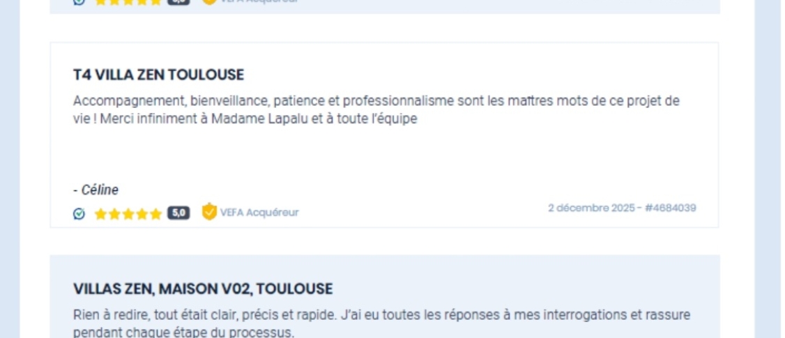 Avis satisfaction clients